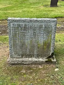 Maurice Wilks gravestone in Anglesey
