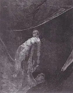 Back into Nothingness from the series A Life, Opus VIII, no. 15 (1884), etching and aquatint, 29.9 x 24.8 cm