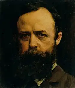 Portrait of a Gentleman (undated), oil on cardboard, 37.5 x 32.2 cm (14.7 x 12.6 in), Österreichische Galerie Belvedere, Vienna, Austria