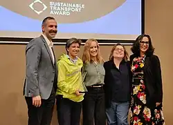 Bogotá's Mayor Claudia López Hernández accepts the 2022 STA in June 2023.
