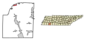 Location of Finger in McNairy County, Tennessee.