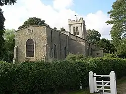 Church of St Mary Magdalene, Melchbourne, where Farrar carried out restoration work