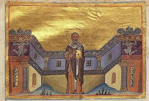 in the Menologion of Basil II (c. 1000)[62]