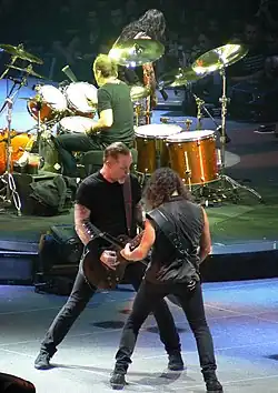Metallica performing in Sacramento