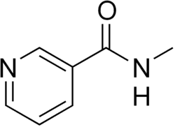 Skeletal formula of nicotinyl methylamide