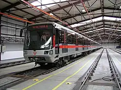 Metro M1 in Depo Zličín