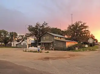 The U.S. Post Office/gas station/general store in Milnesand, New Mexico in 2013