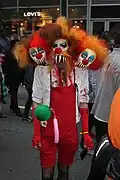 Evil clown in Montreal Zombie Walk 2015