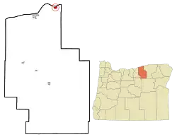 Location in Oregon