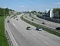 National road 7 in Viikki, Helsinki