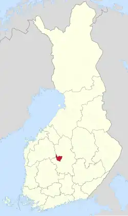 Location of Multia in Finland
