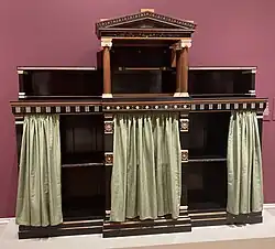 Music cabinet designed by Alma-Tadema, 1884–85