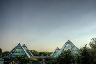 Dawn at the Muttart Conservatory