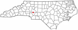 Location in North Carolina