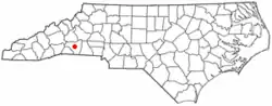 Location of Spindale, North Carolina