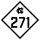 North Carolina Highway 271 marker