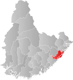 Arendal within Agder