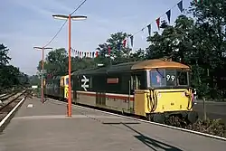 NSE Eridge-Edenbridge celebrations (1988) with Red, White and Blue commemorating the Hundred Years of the Line.