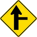 Side road on the right with priority (diamond)