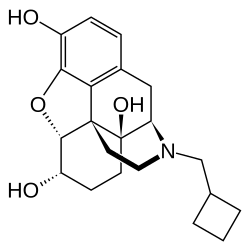 Chemical structure of nalbuphine.