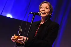 Griffith receiving an award at the BBC Radio 2 Folk Awards in 2010