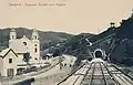 Višegrad Synagogue and train tunnel, 1910
