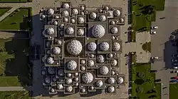 The domes of Andrija Mutnjaković's National Library of Kosovo (1982) in Pristina nod to Kosovo's Islamic heritage