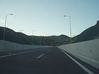National Road 2, Greece - Edessa ring road - Rizari-Agras section 01M1.jpg
