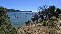 The Piedra River arm of Navajo Lake, at Navajo State Park, Colorado