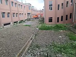 Slow-paced construction work at new building of Ayub College of Dentistry