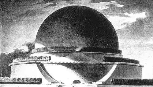 Project for a monument to Isaac Newton by Etienne-Louis Boullée (1784)