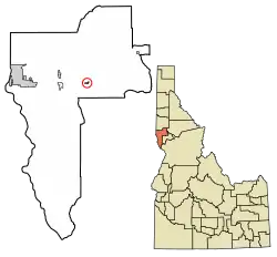 Location of Culdesac in Nez Perce County, Idaho.