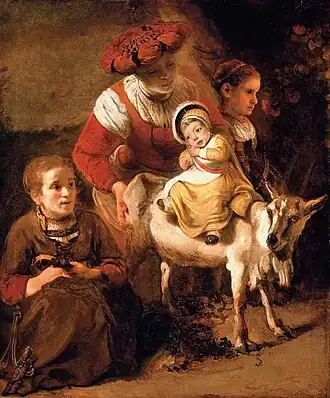 The Spanish Gypsy by Nicolaes Maes (c.1653)