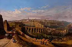 Nicolas Liez: View of Luxembourg from the Fetschenhof (1870)