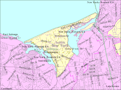 U.S. Census map of Nissequogue