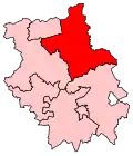 A large constituency, located in the northeast of the county.