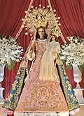 The image Our Lady of Candelaria venerated inside the church which was episcopally crowned on February 2, 2025