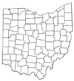 Location of Alvordton, Ohio