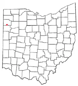 Location of Haviland, Ohio
