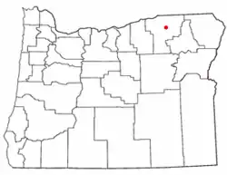 Location of Kirkpatrick, Oregon