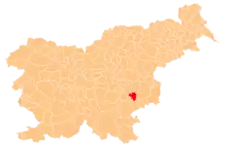 The location of the Municipality of Škocjan