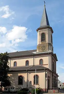 The church in Oberhergheim