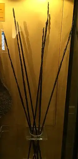 Iron oboloi in the form of spit, uncovered at Heraion of Argos