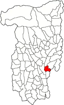 Location in Vâlcea County