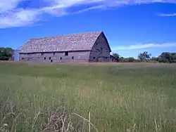 An old barn on Provincial Road 349 just south of the city of Brandon, Manitoba.