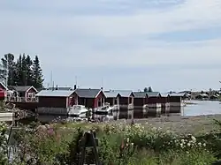 Old fishing huts at Brändöskär
