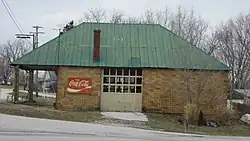 A former gas station at Sulphur