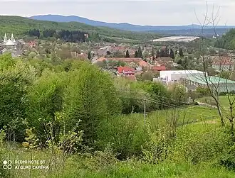 View of Nucet from a hill