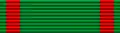 green ribbon with red stripe of Order of the Osmanie lenta