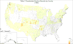 "Other" presidential election results by county